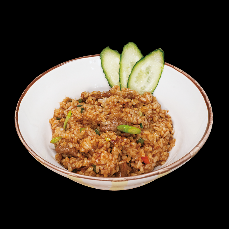 牛肉炒饭 | Жареный рис с говядиной